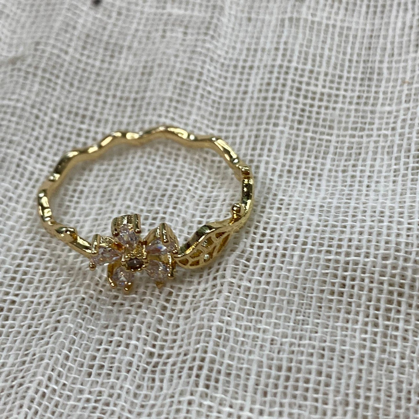 Flower Cuff Ring