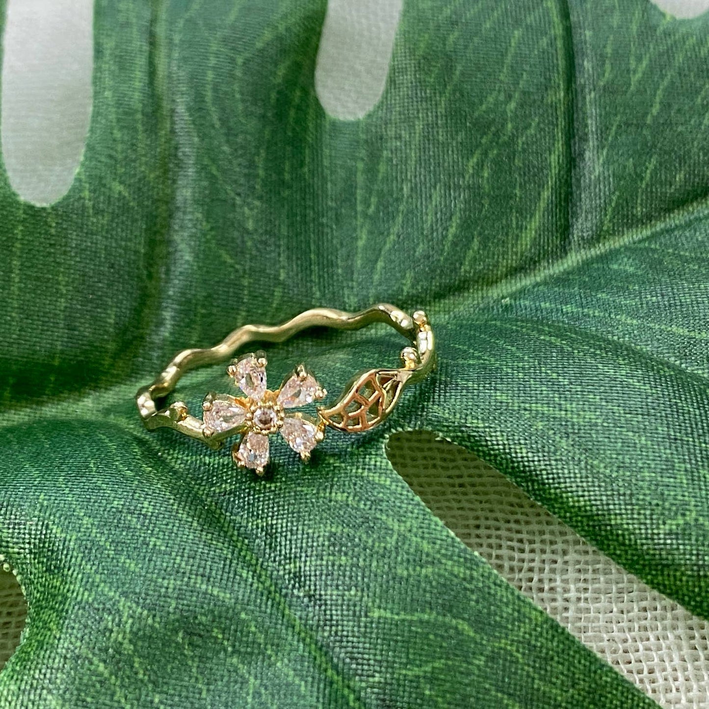 Flower Cuff Ring