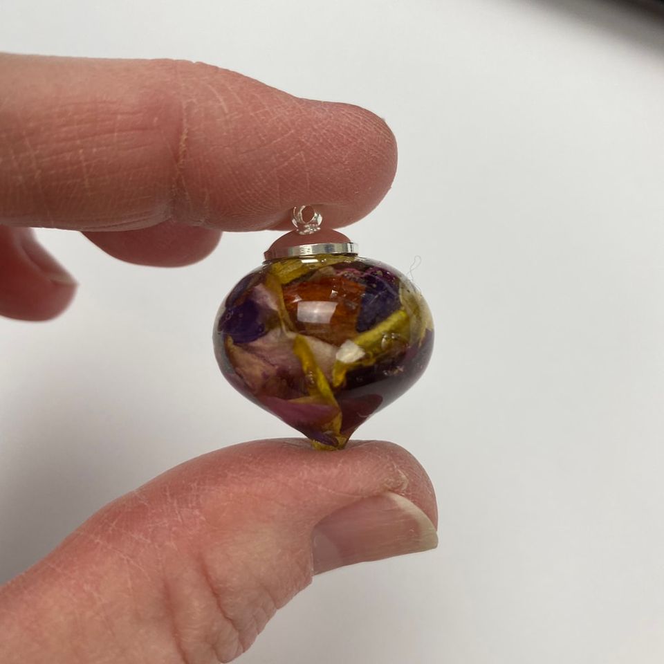 Teardrop Resin Pendant